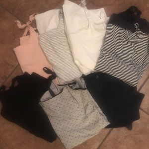 8 size small nursing tanks